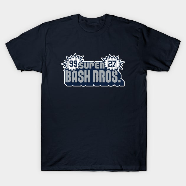 NYY Super Bash Bros - Navy T-Shirt by KFig21